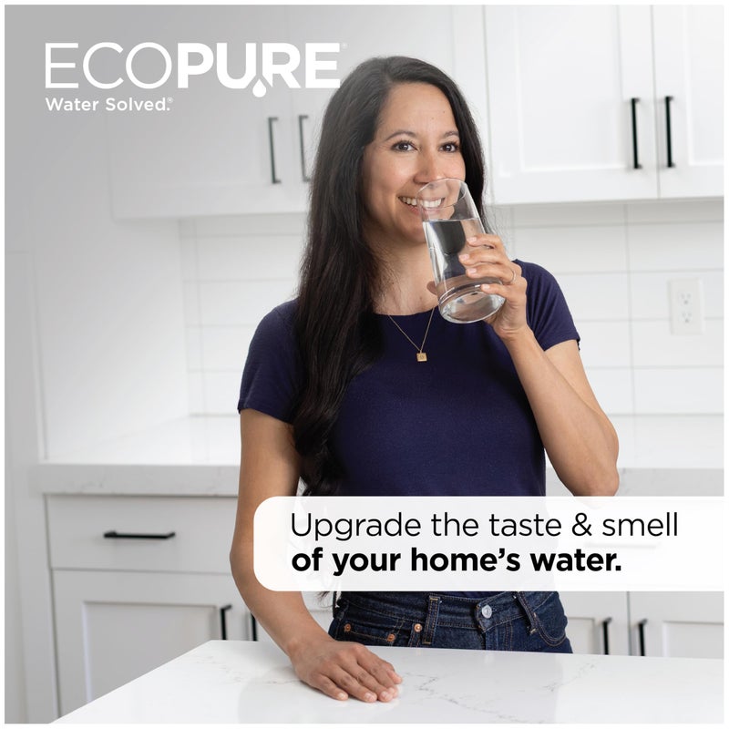 EcoPure EPWPFF Premium Main Faucet Under Sink Water Filtration System â€“ NSF Certified to Reduce Lead, Chlorine, Cysts, PFAs, Microplastics, Bad Taste & Odor â€“ Easy DIY Install Under Counter - Image 3